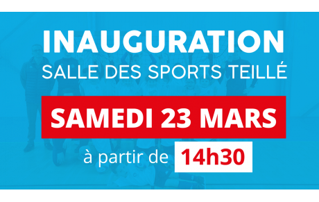 Inauguration salle des Sports Teillé